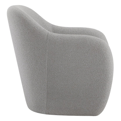 CHITA LIVING-Doris Modern Boucle Accent Chair-Accent Chair-Performance Fabric-Gray-