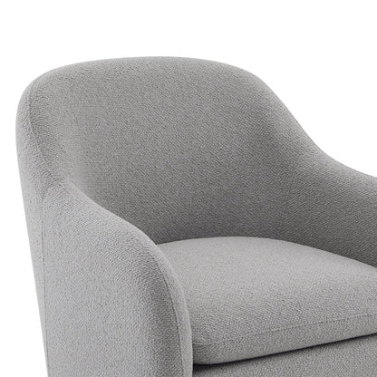 CHITA LIVING-Doris Modern Boucle Accent Chair-Accent Chair-Performance Fabric-Gray-