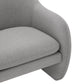 CHITA LIVING-Doris Modern Boucle Accent Chair-Accent Chair-Performance Fabric-Gray-