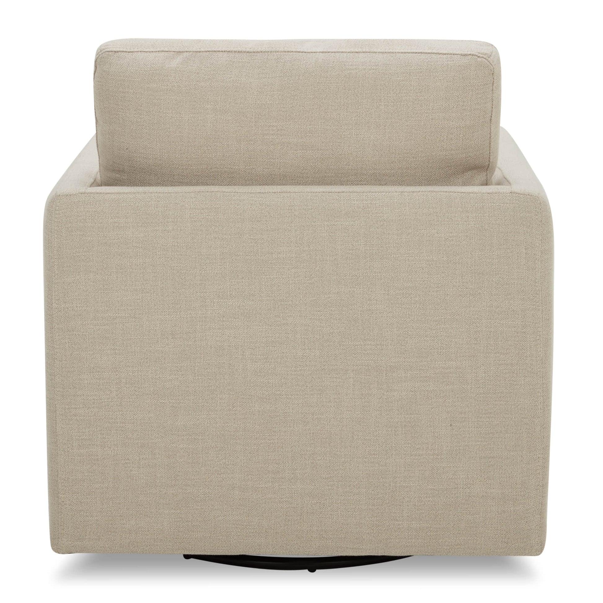 CHITA LIVING-Emma Contemporary Swivel Armchair Accent Chair-Accent Chair-Fabric-Flax Beige-