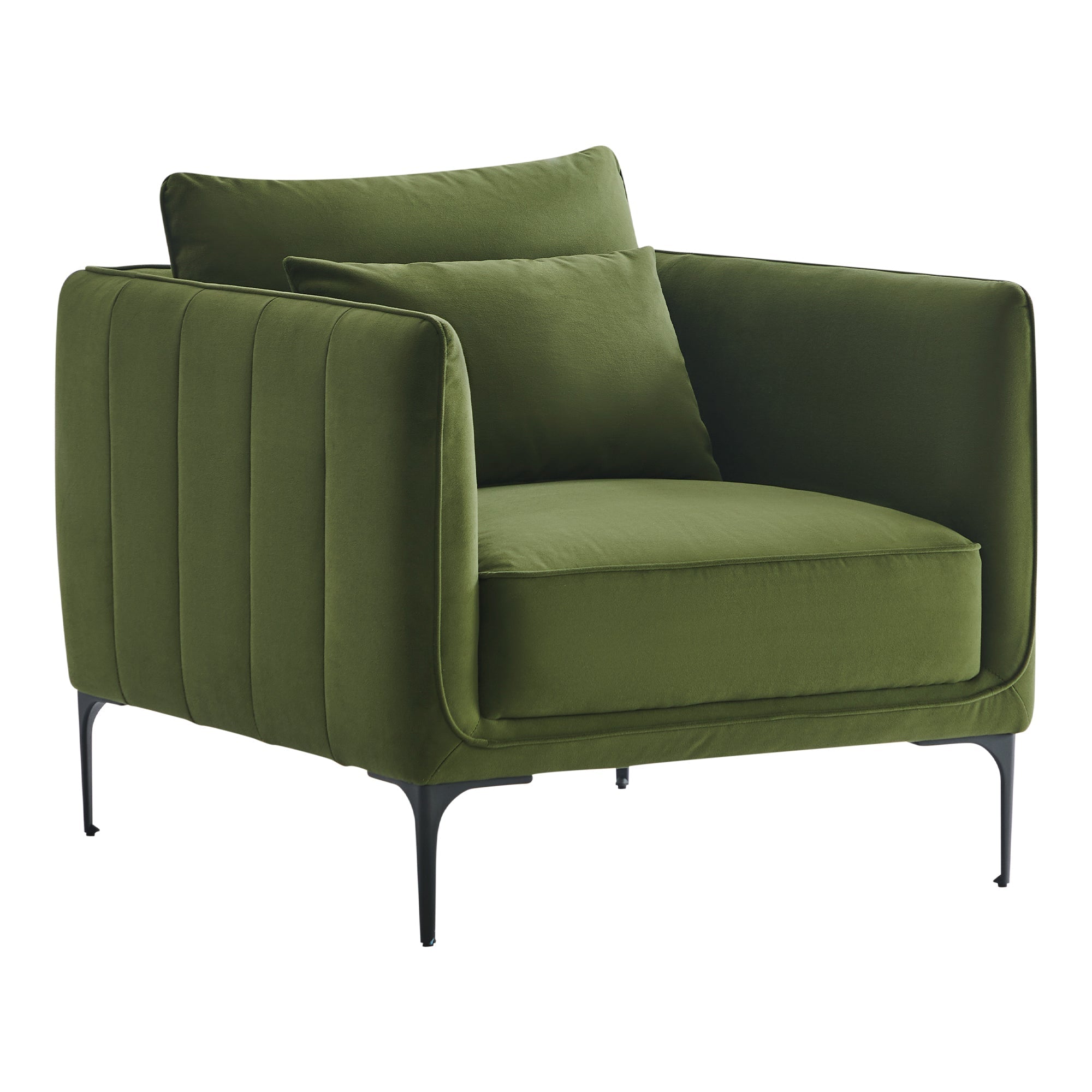 Overstock green best sale velvet chair