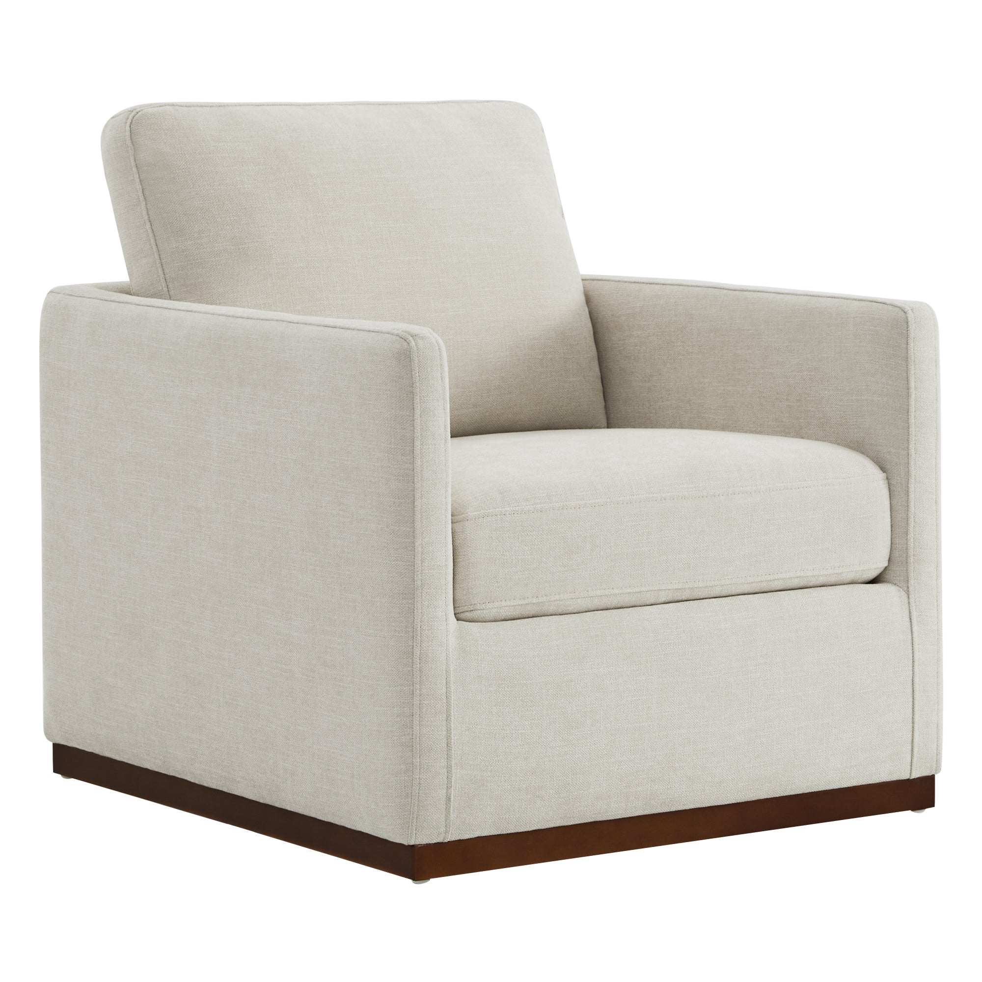 CHITA LIVING-Henry Modern Swivel Accent Chair-Accent Chair-Fabric-Linen-