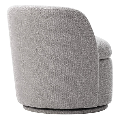 CHITA LIVING-Jolie Boucle Swivel Accent Chair-Accent Chair-Fabric-Light Grey-