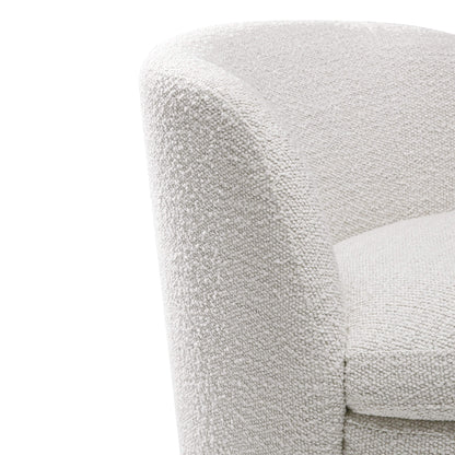 CHITA LIVING-Jolie Boucle Swivel Accent Chair-Accent Chair-Fabric-Cream-