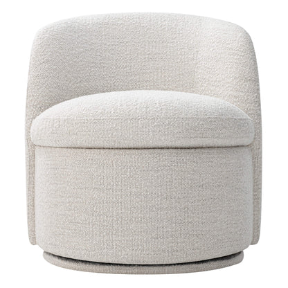 CHITA LIVING-Jolie Boucle Swivel Accent Chair-Accent Chair-Fabric-Cream-