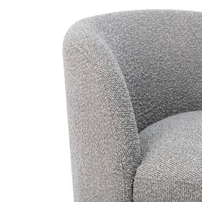 CHITA LIVING-Jolie Boucle Swivel Accent Chair-Accent Chair-Fabric-Light Grey-