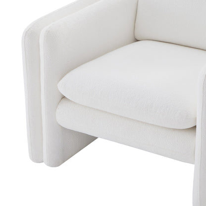 CHITA LIVING-Kallen Modern Lounge Armchair-Accent Chair-White--