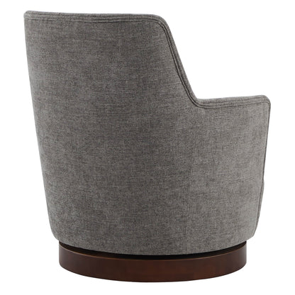 CHITA LIVING-Lindy Tufted Swivel Accent Chair-Accent Chair-Fabric-Fossil Grey-