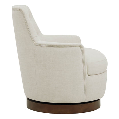 CHITA LIVING-Lindy Tufted Swivel Accent Chair-Accent Chair-Fabric-Linen-