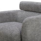 CHITA LIVING-Luna Swivel Accent Chair With Adjustable Backrest-Accent Chair-Fabric-Pebble Gray-