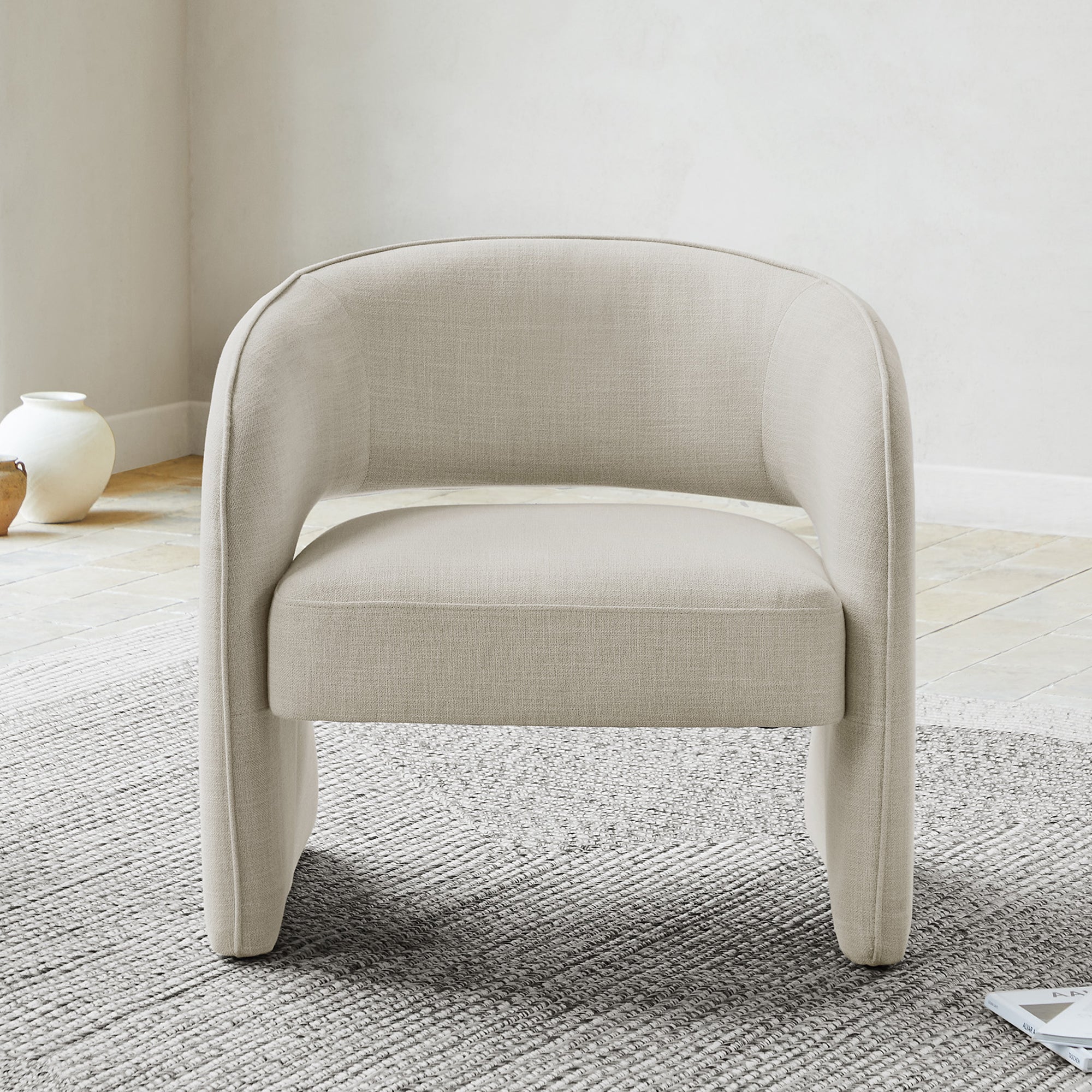 CHITA Reya Modern Curved Accent Chair chitaliving CHITA