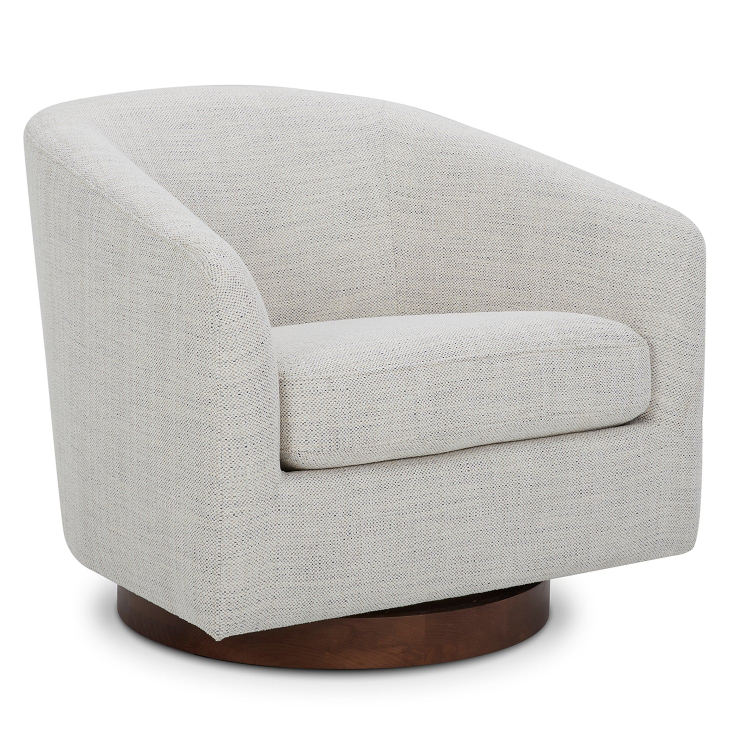 CHITA LIVING-Wren Modern Swivel Accent Chair-Accent Chair-Fabric-Ivory-