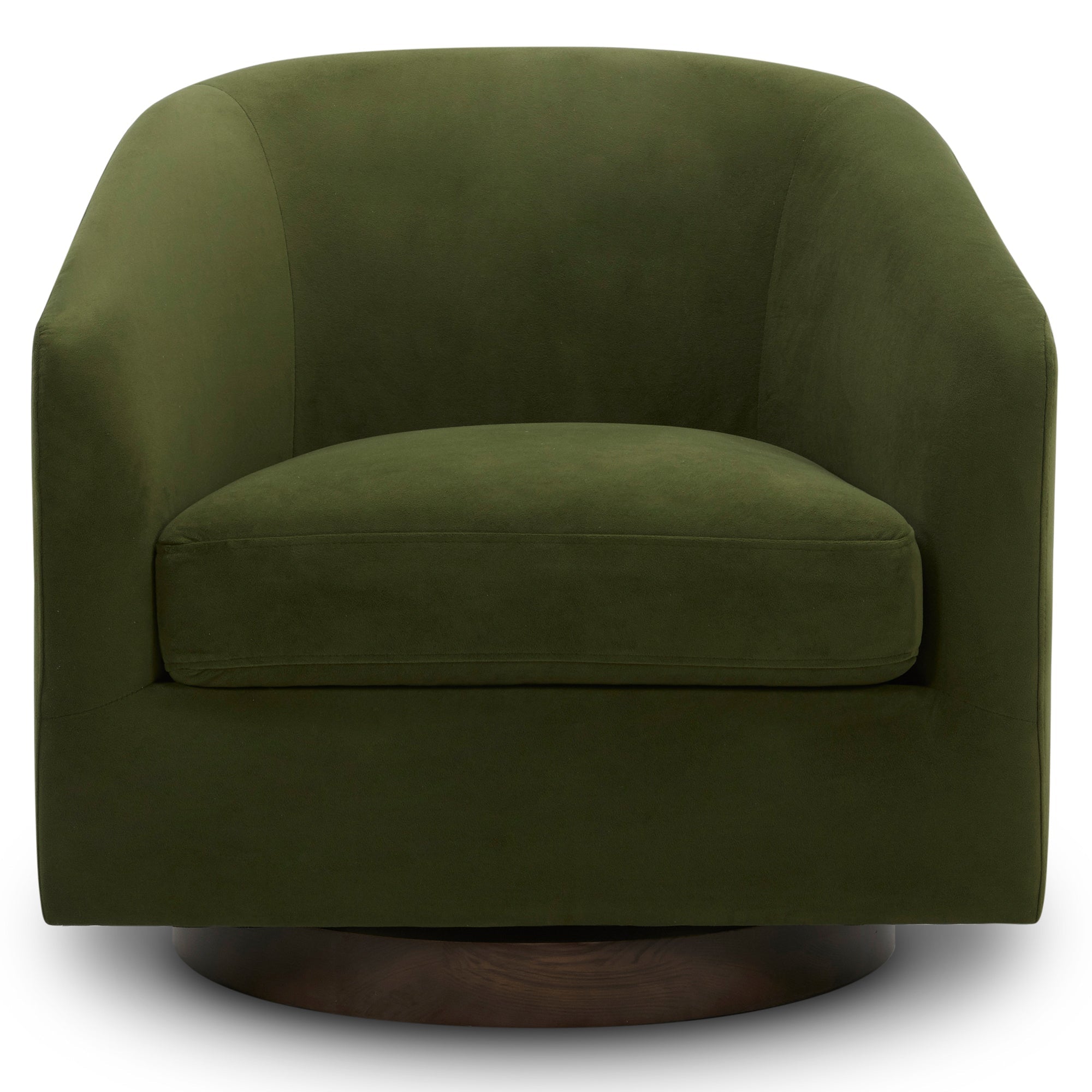 CHITA LIVING-Wren Modern Swivel Accent Chair-Accent Chair-Velvet-Forest Green-