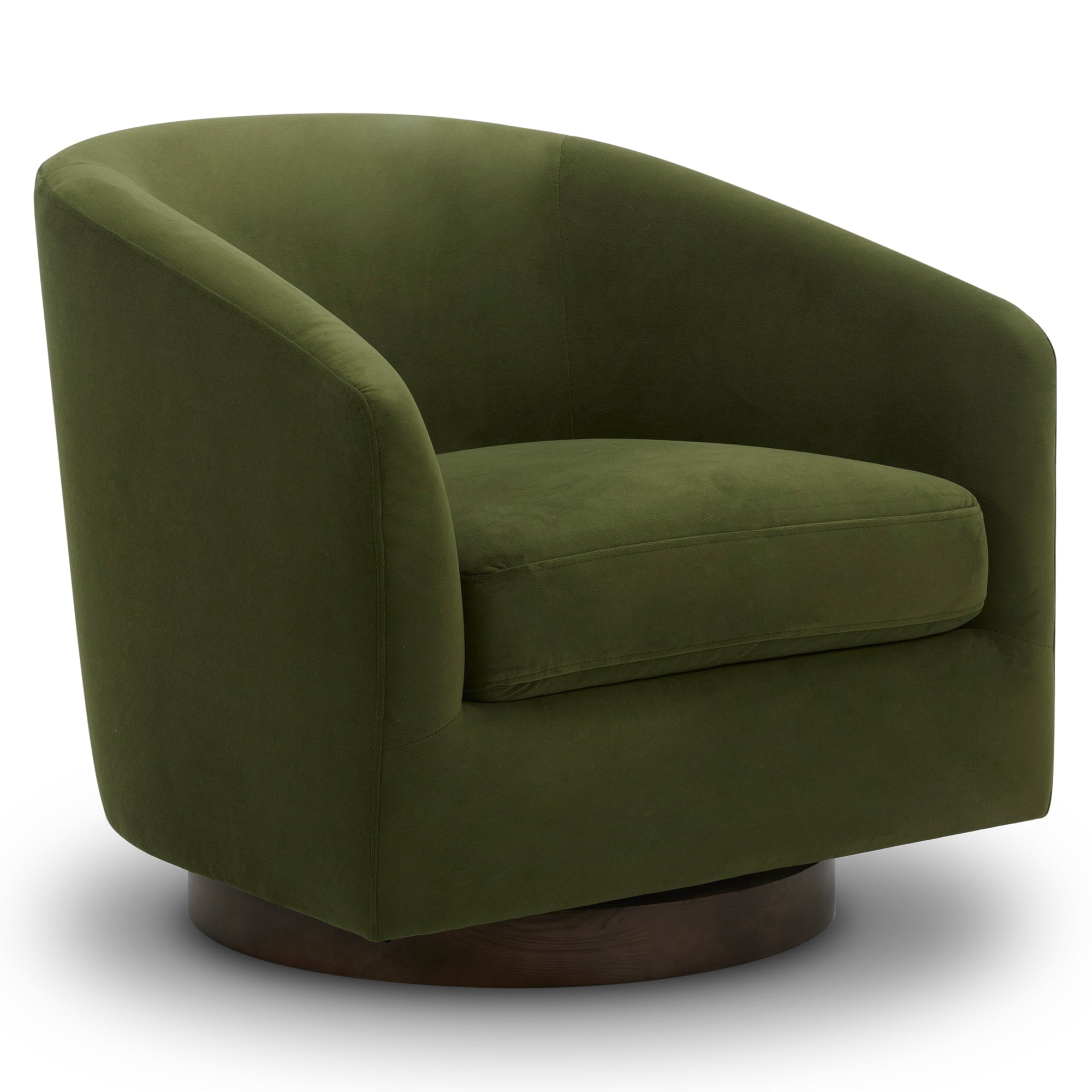 CHITA LIVING-Wren Modern Swivel Accent Chair-Accent Chair-Velvet-Forest Green-