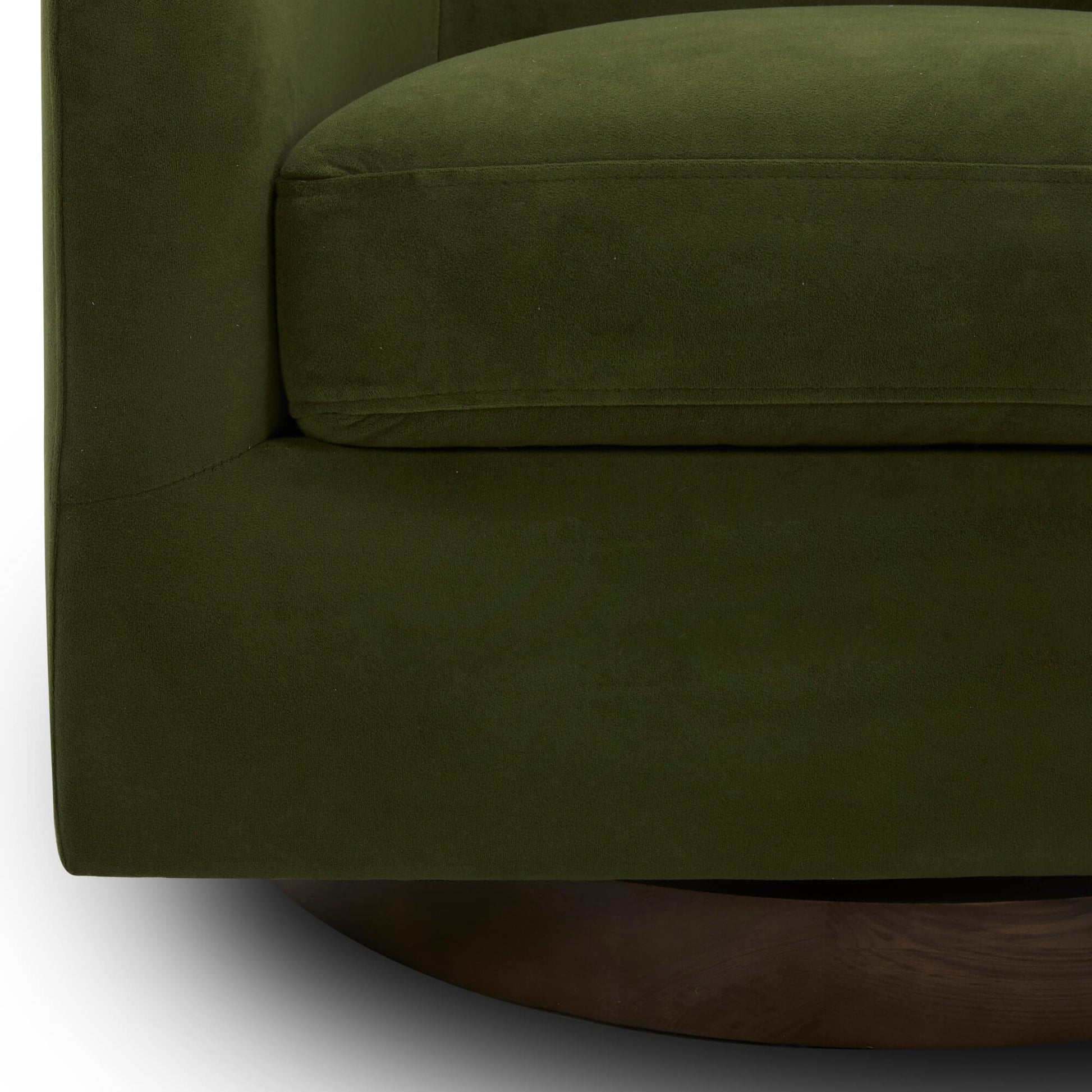 CHITA LIVING-Wren Swivel Accent Chair-Accent Chair-Velvet-Forest Green-