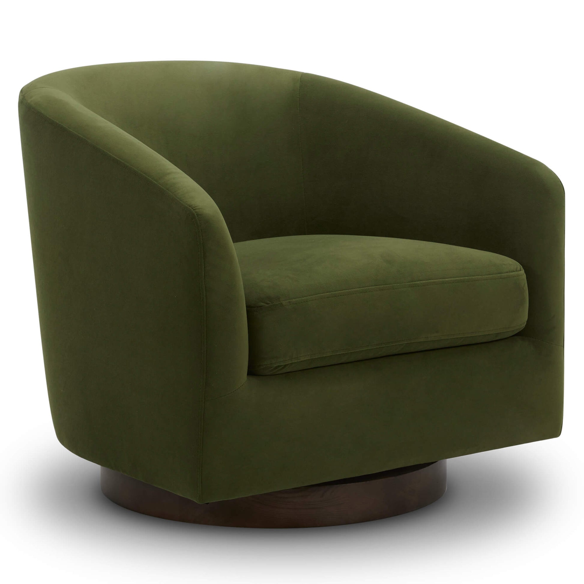 CHITA LIVING-Wren Swivel Accent Chair-Accent Chair-Velvet-Forest Green-