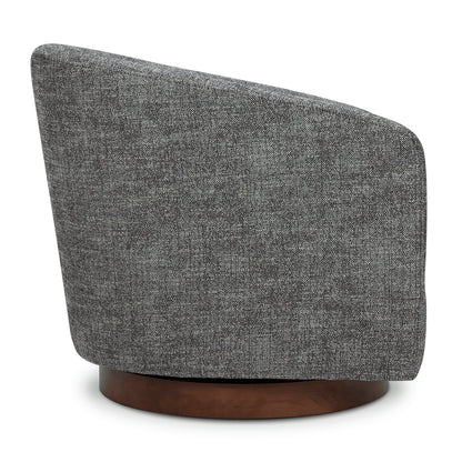 CHITA LIVING-Wren Swivel Accent Chair-Accent Chair-Fabric-Dark Gray-