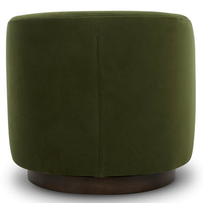 CHITA LIVING-Wren Swivel Accent Chair-Accent Chair-Velvet-Forest Green-