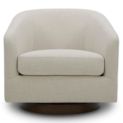 CHITA LIVING-Wren Swivel Accent Chair-Accent Chair-Fabric-Linen-