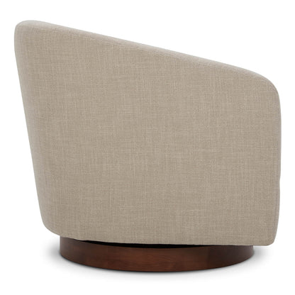 CHITA LIVING-Wren Swivel Accent Chair-Accent Chair-Fabric-Flax Beige-