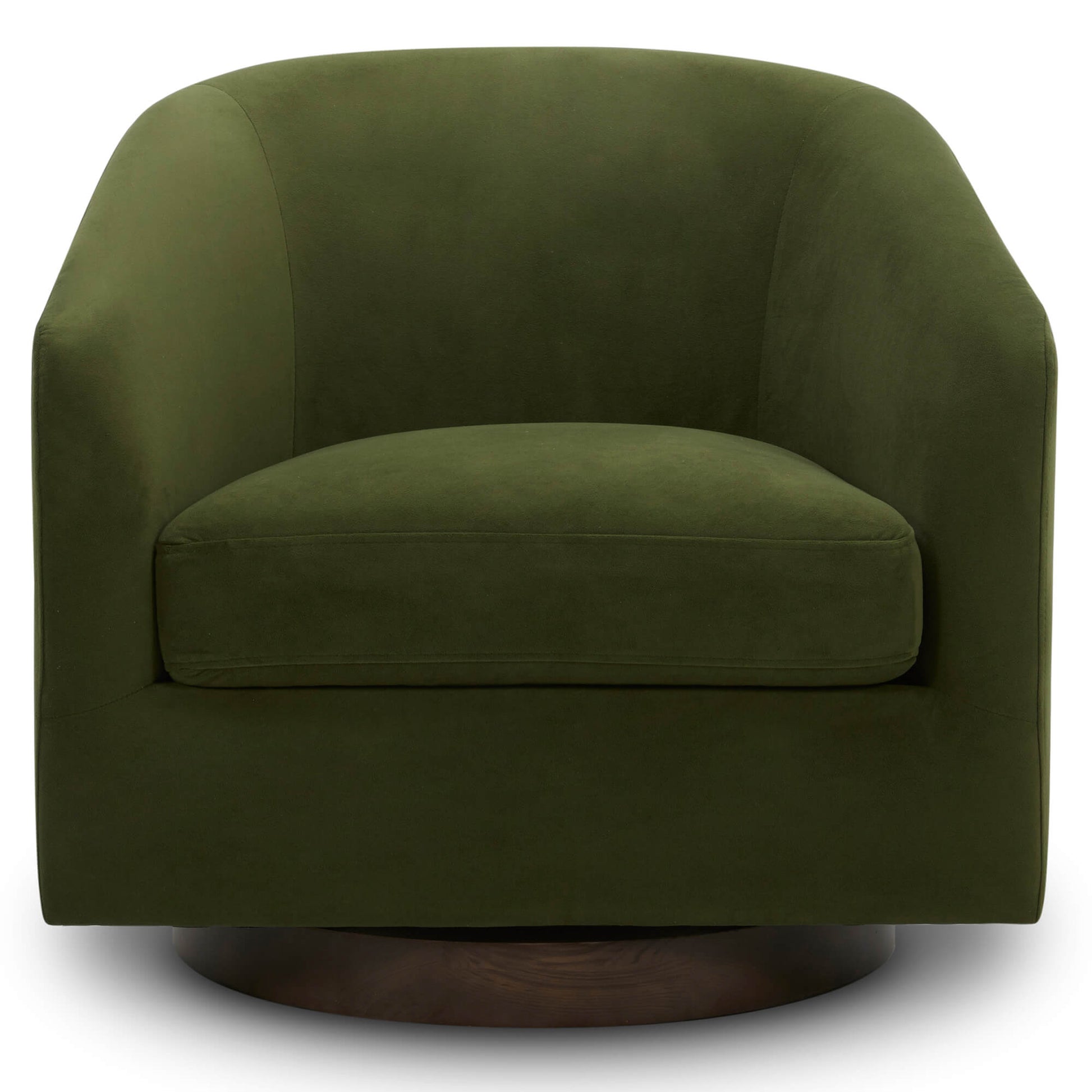 CHITA LIVING-Wren Swivel Accent Chair-Accent Chair-Velvet-Forest Green-