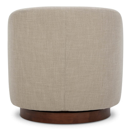 CHITA LIVING-Wren Swivel Accent Chair-Accent Chair-Fabric-Flax Beige-