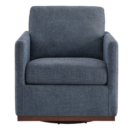 CHITA LIVING-Henry Modern Swivel Accent Chair-Accent Chair-Fabric-Blue-