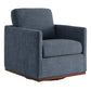 CHITA LIVING-Henry Modern Swivel Accent Chair-Accent Chair-Fabric-Blue-