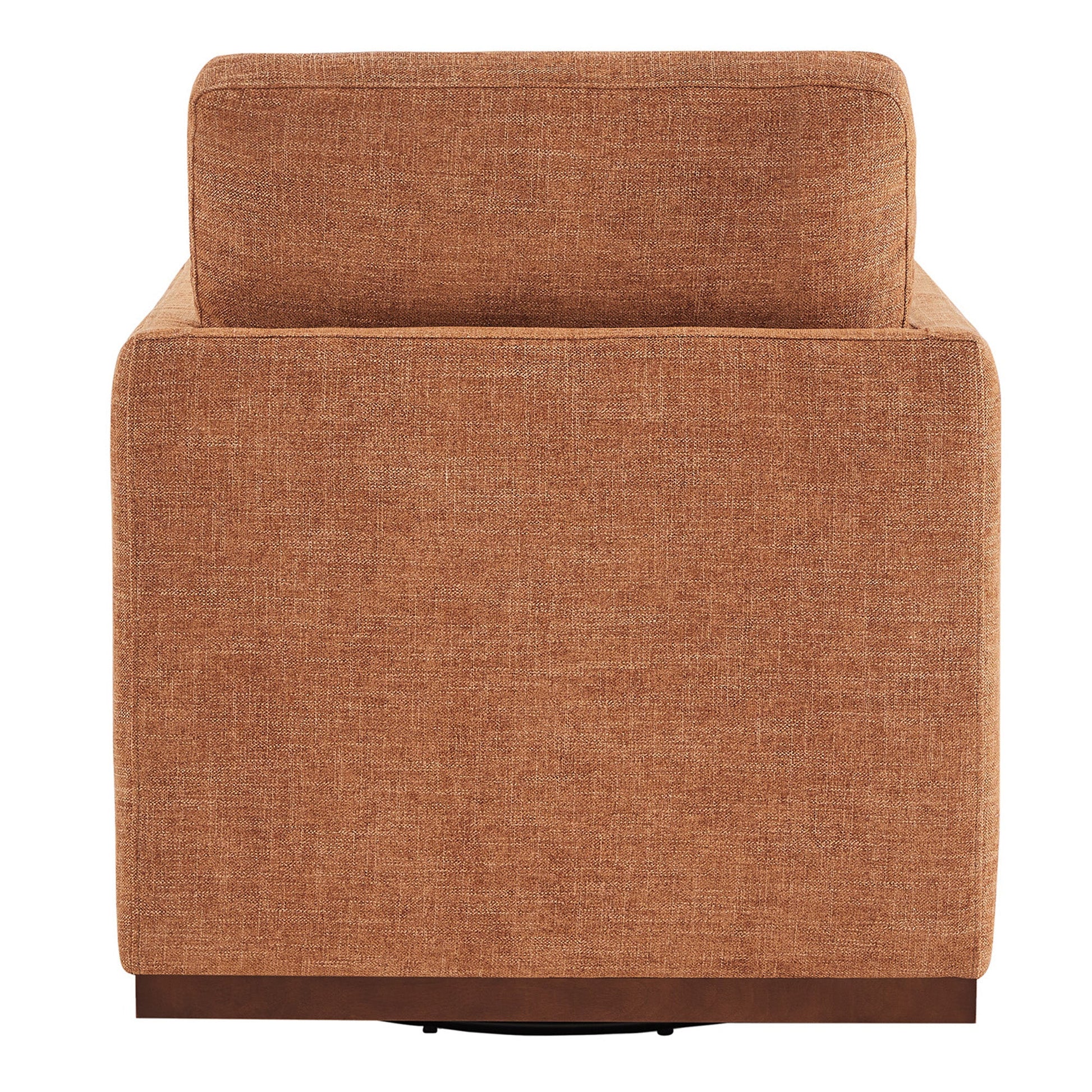 CHITA LIVING-Henry Swivel Accent Chair with Wood Base-Accent Chair-Fabric-Fossil Grey-