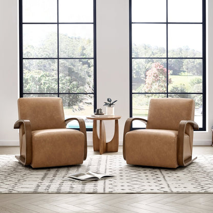 Two Liora accent chairs in a bright room, emphasizing stylish and comfortable design - CHITA Living