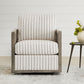 CHITA LIVING-Milly Classic Cane Swivel Armchair-Accent Chair-Natural-Stripes-