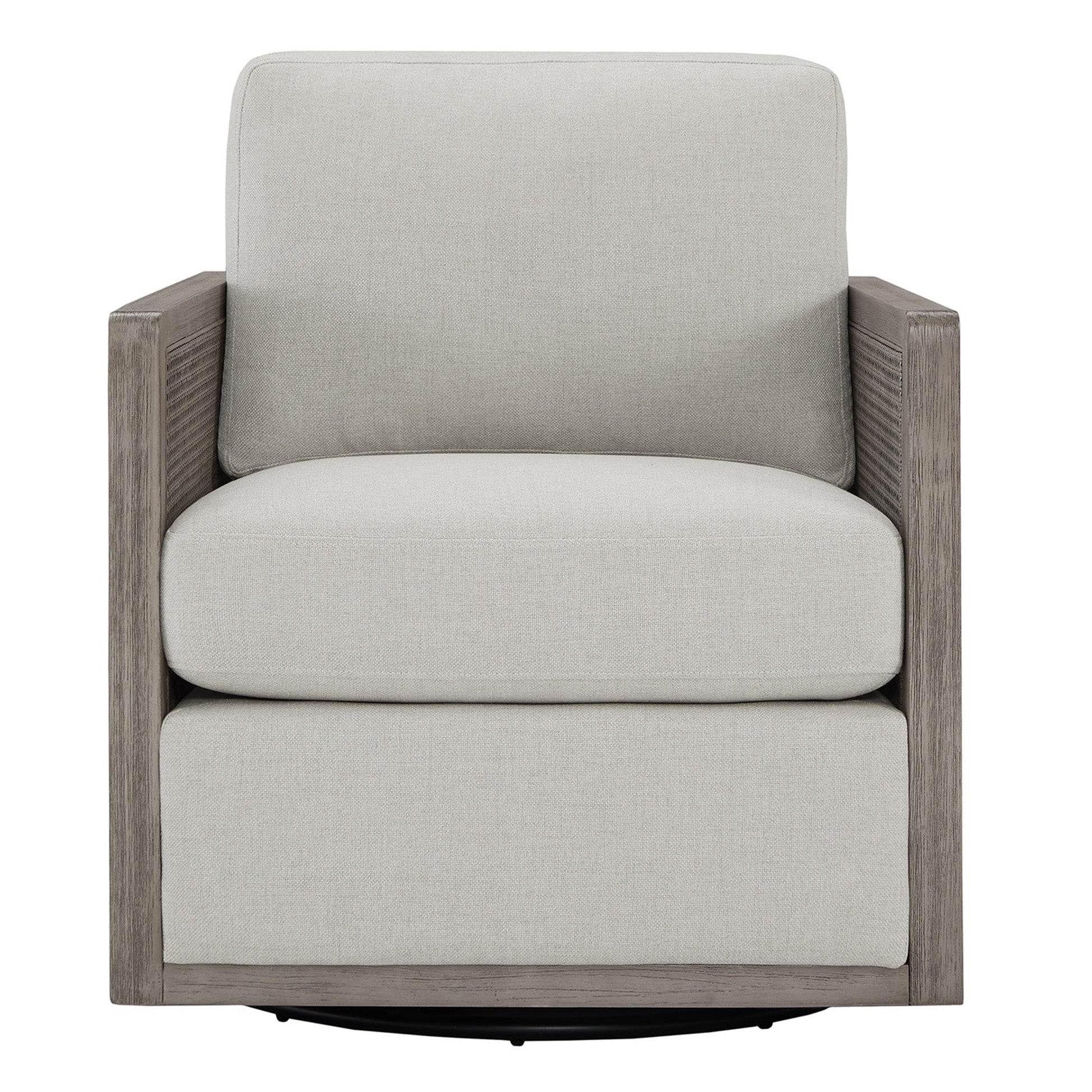 CHITA LIVING-Milly Classic Cane Swivel Armchair-Accent Chair-Natural-Cream-