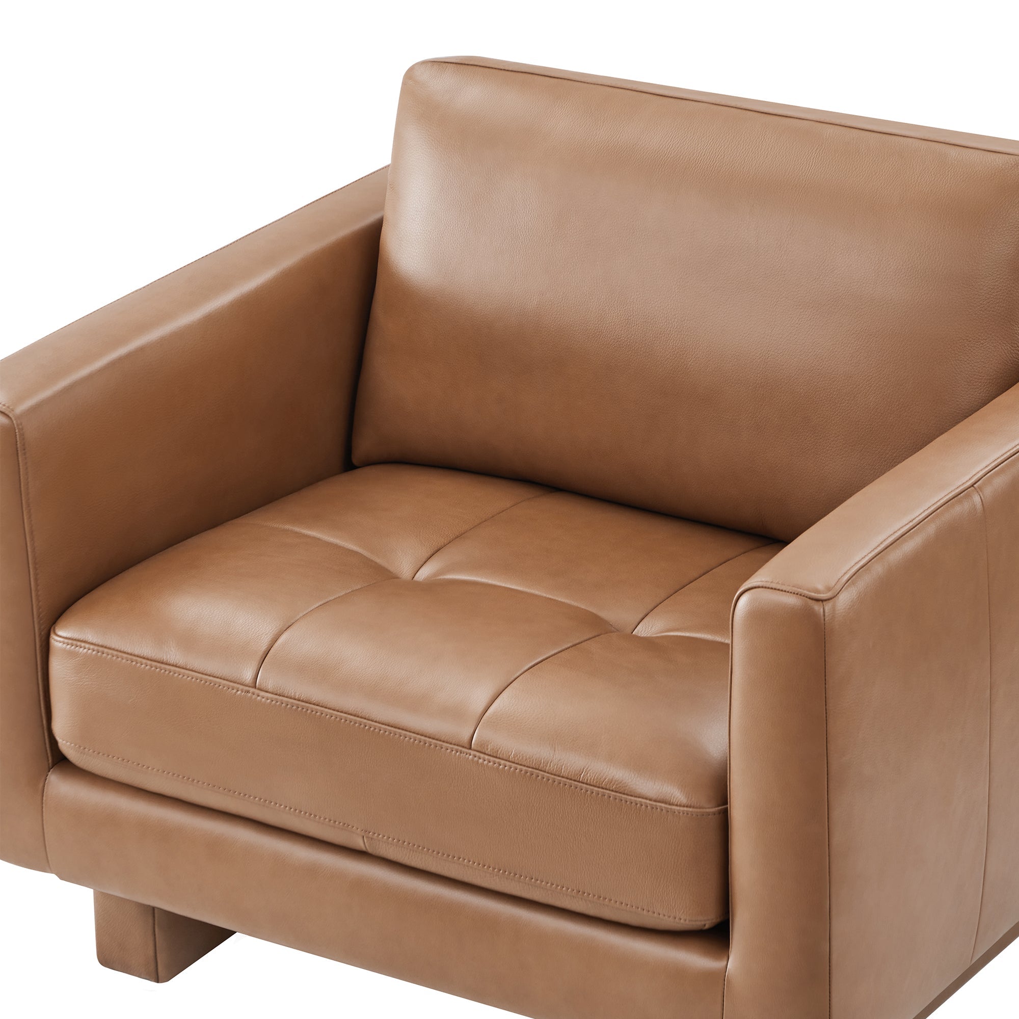 Leather modern online armchair