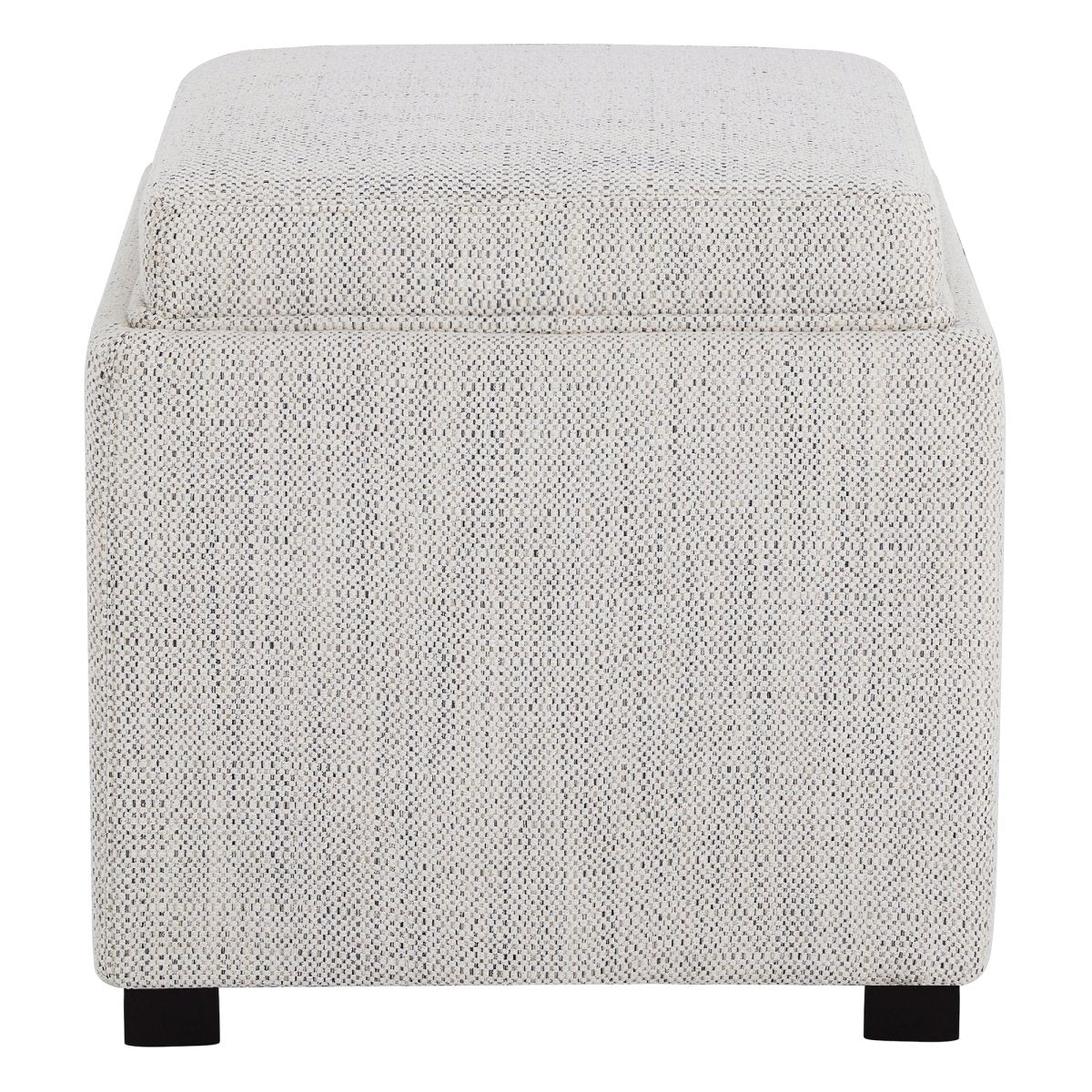 Light fabric cube storage ottoman perfect for modern living spaces - CHITA Living