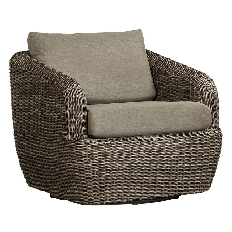 Liana Wicker Outdoor Swivel Accent Chair