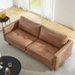 CHITA LIVING-Senan Mid-Century Modern Genunie Leather Sofa(84'')-Sofas-Genuine Top-grain Leather-Sofa with Leather Legs-