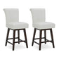 CHITA LIVING-Alina Modern Swivel Counter Stool-Counter Stools-Faux Leather-White-2-Pack