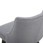 CHITA LIVING-Asher Swivel Counter Stool with Nailhead Trim-Counter Stools-Performance Fabric-Light Grey (Performance Fabric)-