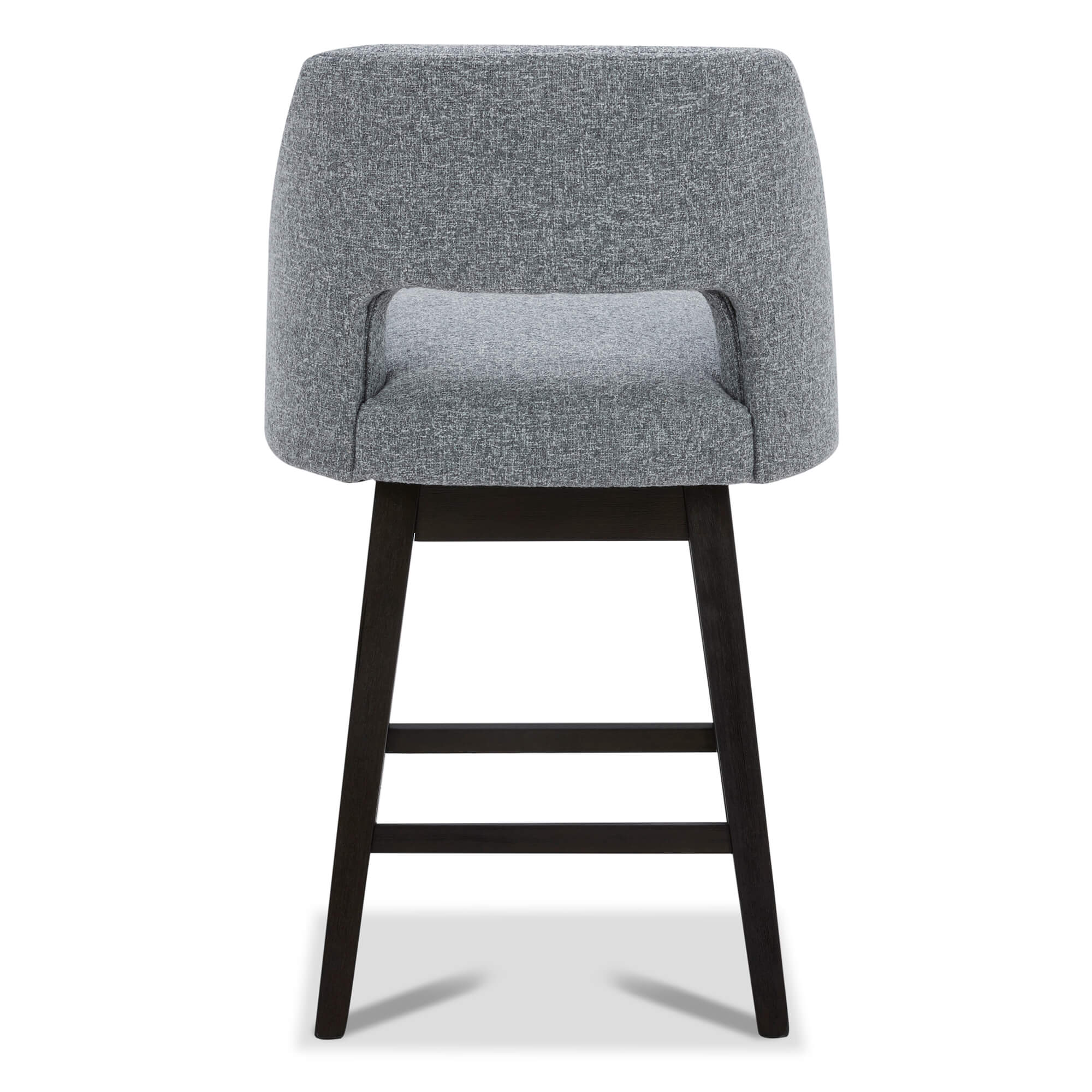 CHITA LIVING-Ava Swivel Counter Stool ( Set of 2 )-Counter Stools-Fabric-Gray (Multi-Colored)-