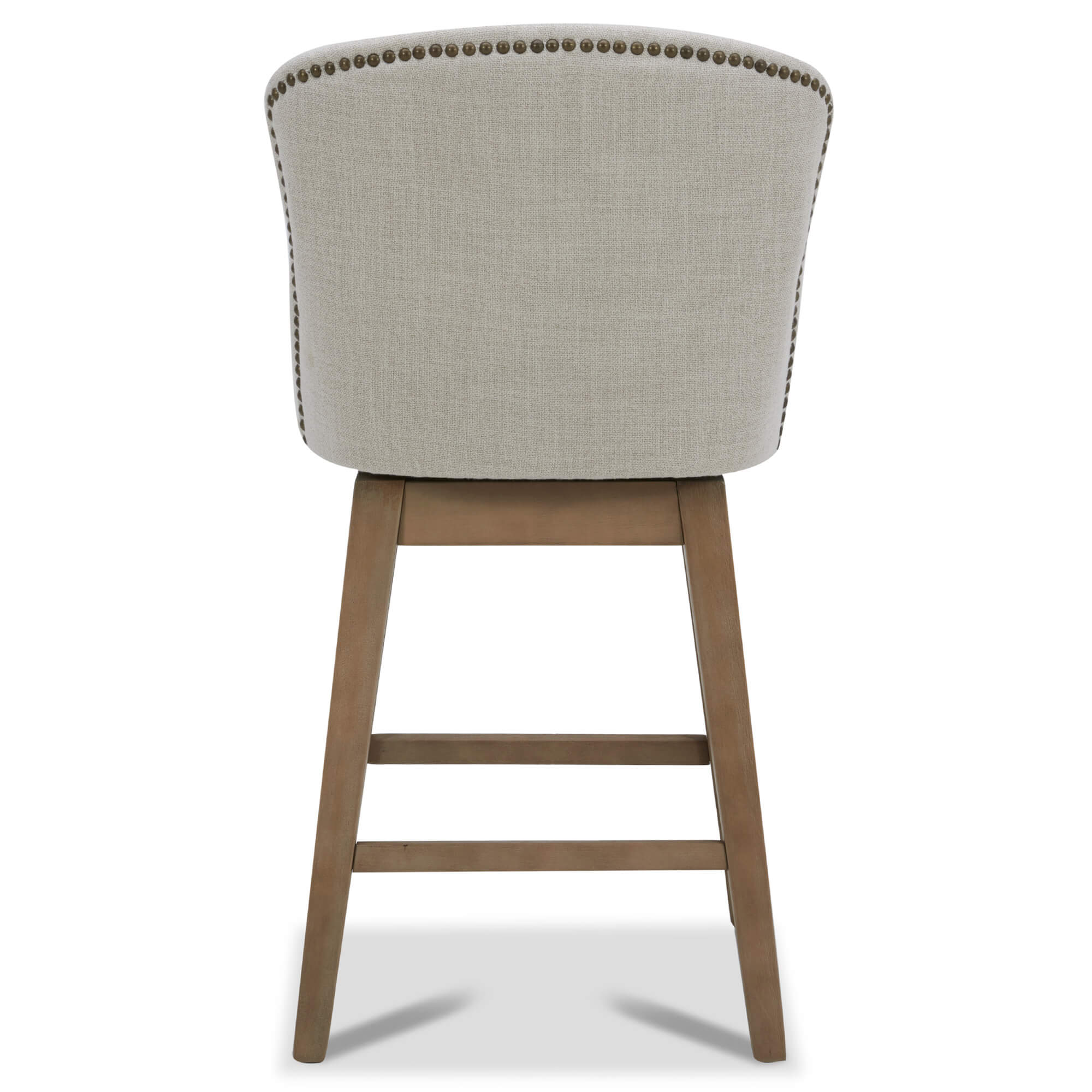 CHITA LIVING-Avery Swivel Counter Stool ( Set of 2)-Counter Stools-Performance Fabric-Linen-