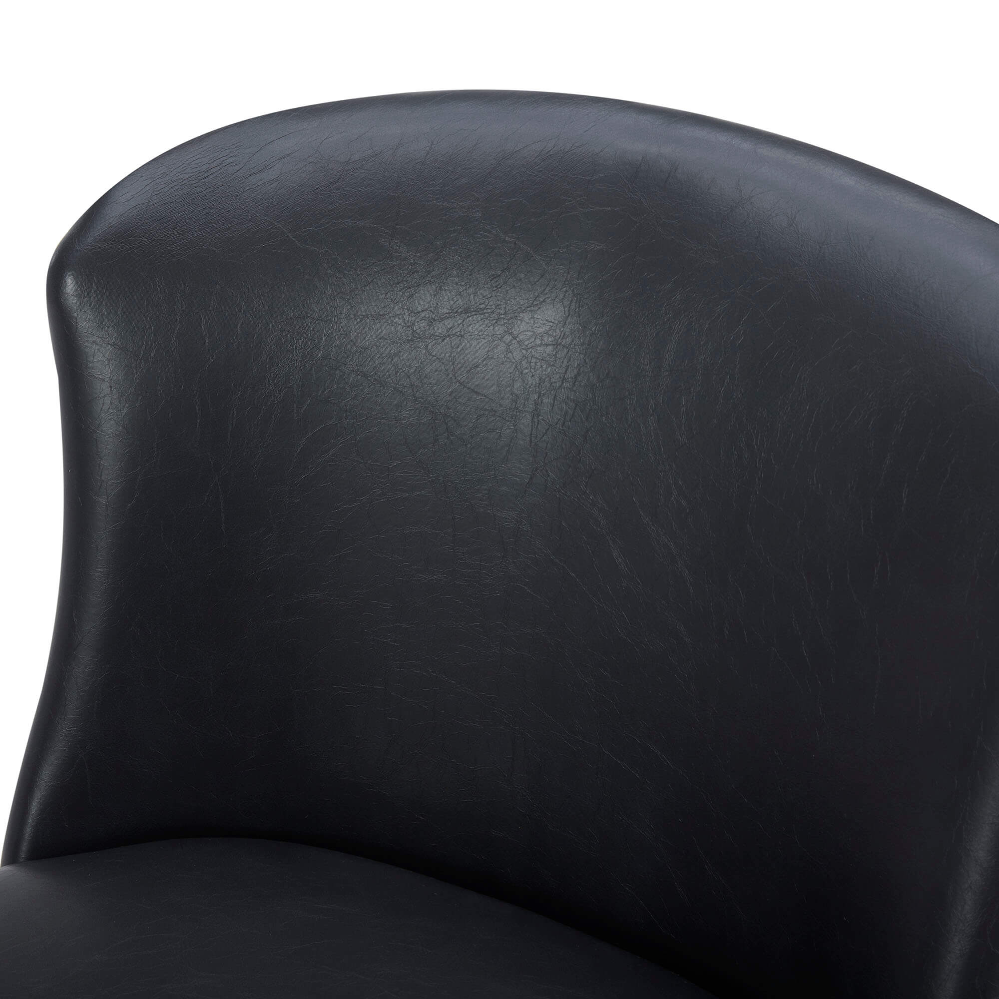 Avery black leather online chair