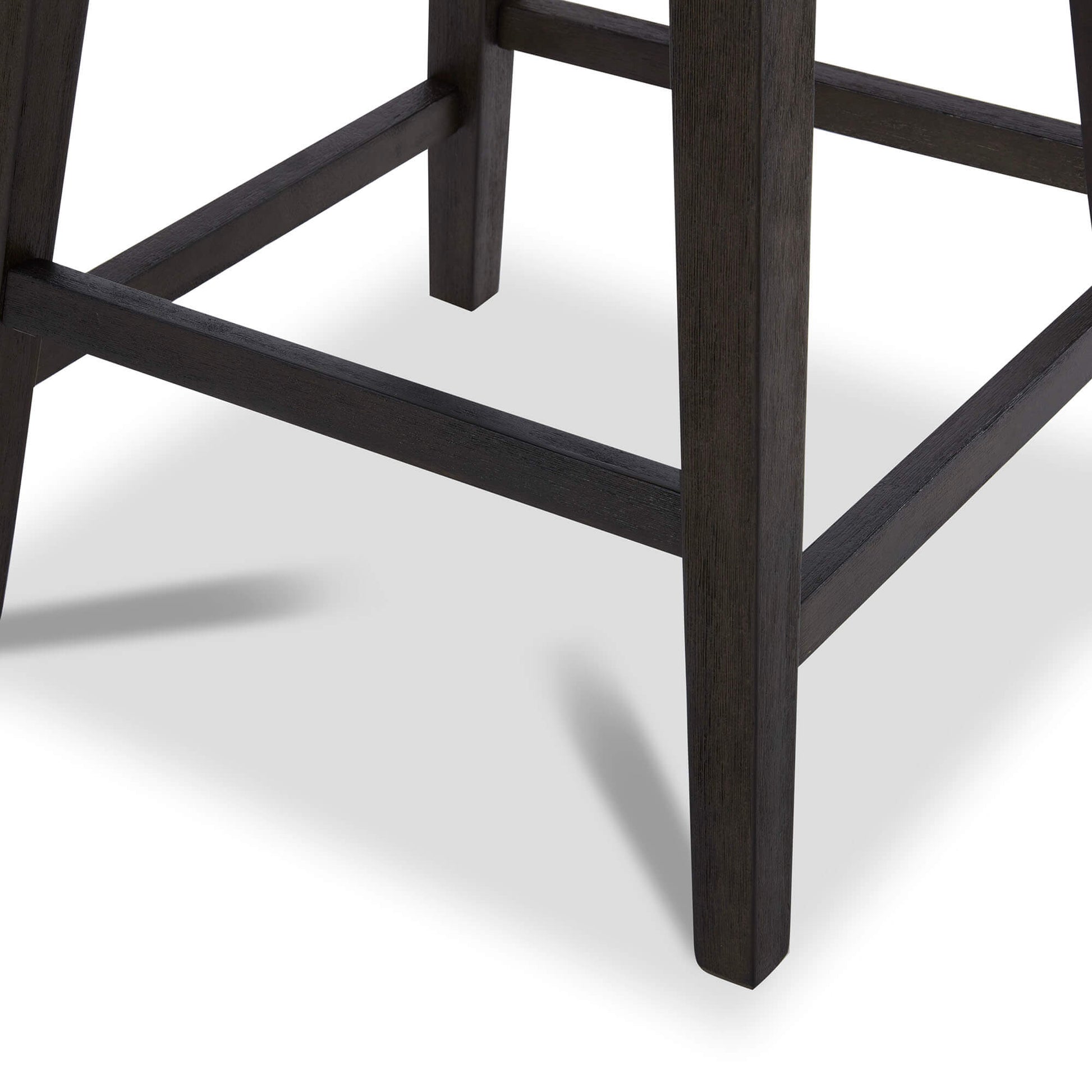 CHITA LIVING-Avery Swivel Counter Stool ( Set of 2)-Counter Stools-Faux Leather-Black-