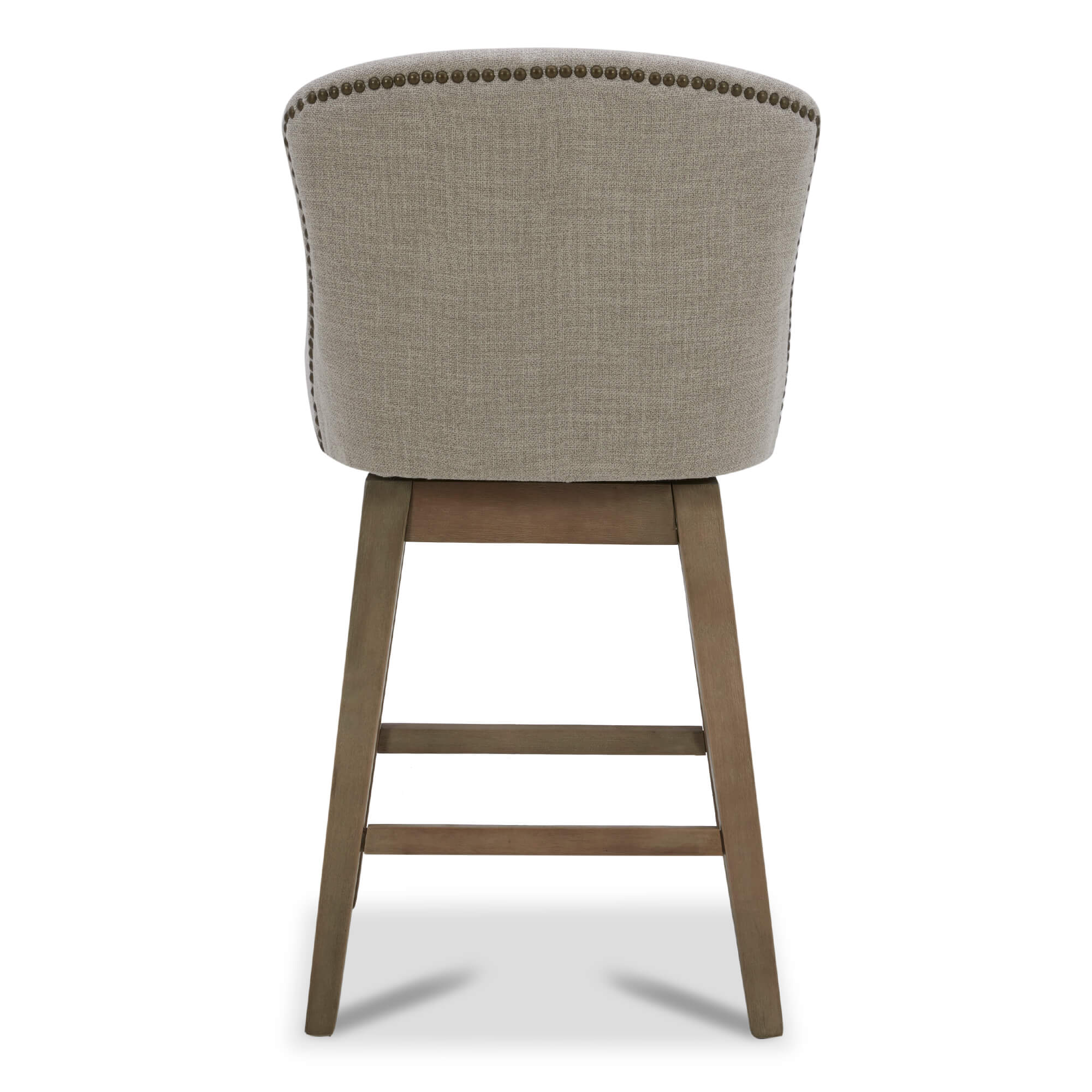 CHITA LIVING-Avery Swivel Counter Stool ( Set of 2)-Counter Stools-Performance Fabric-Tan-