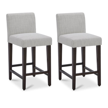 CHITA LIVING-Elijah Counter Stool ( Set of 2)-Counter Stools-Fabric-Ivory-