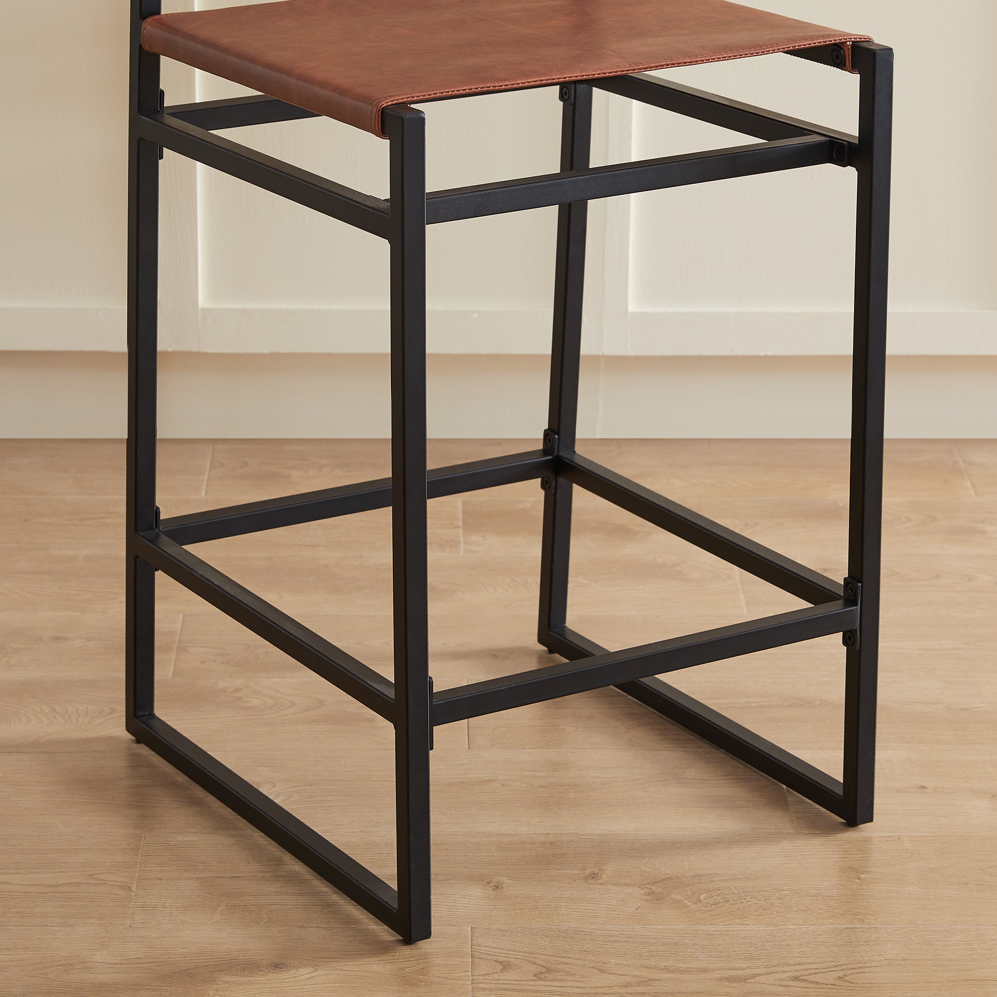 CHITA Emmy Faux Leather Contemporary Counter Stool