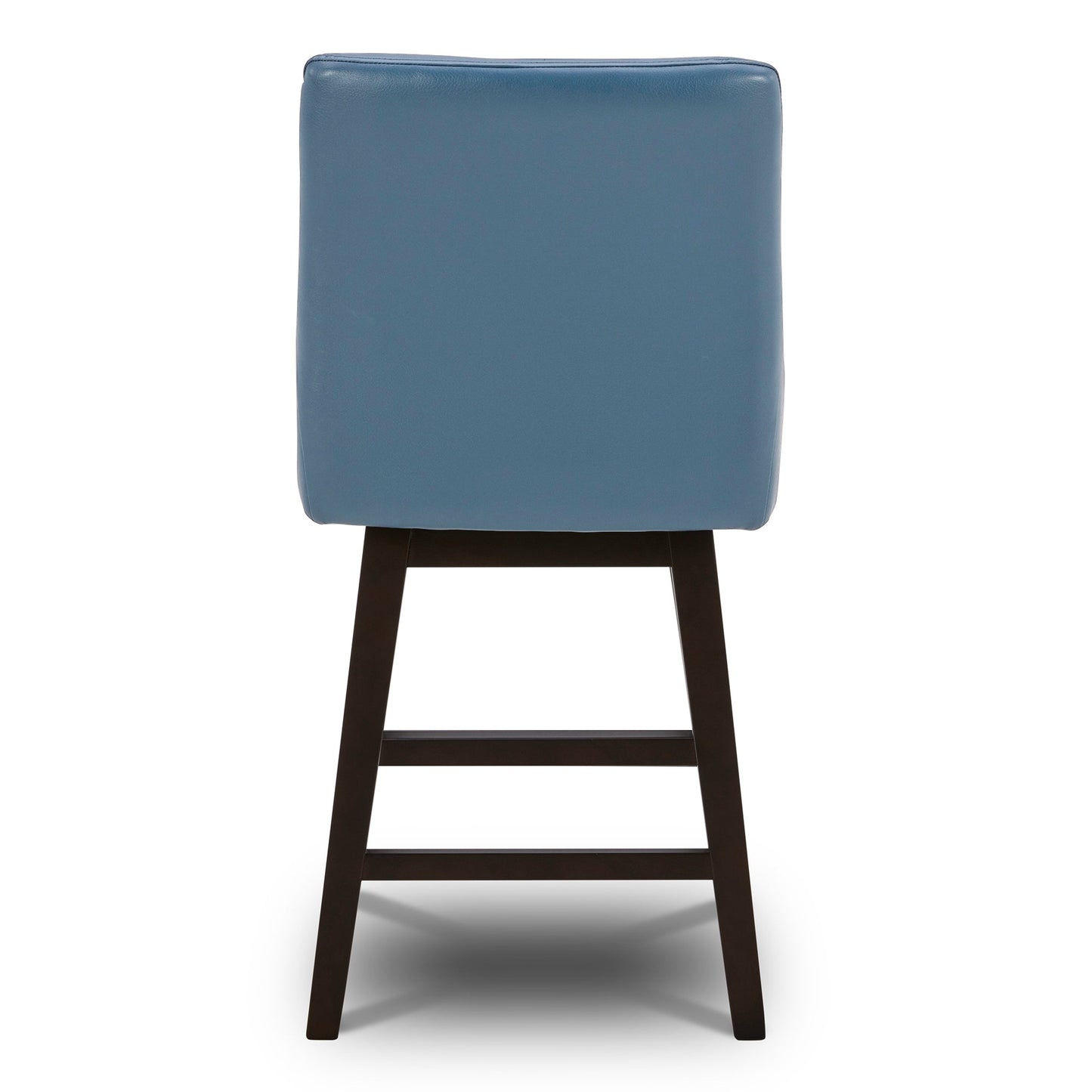 CHITA LIVING-Lissa Swivel Counter Stool 26.8''-Counter Stools-Faux Leather-Blue-
