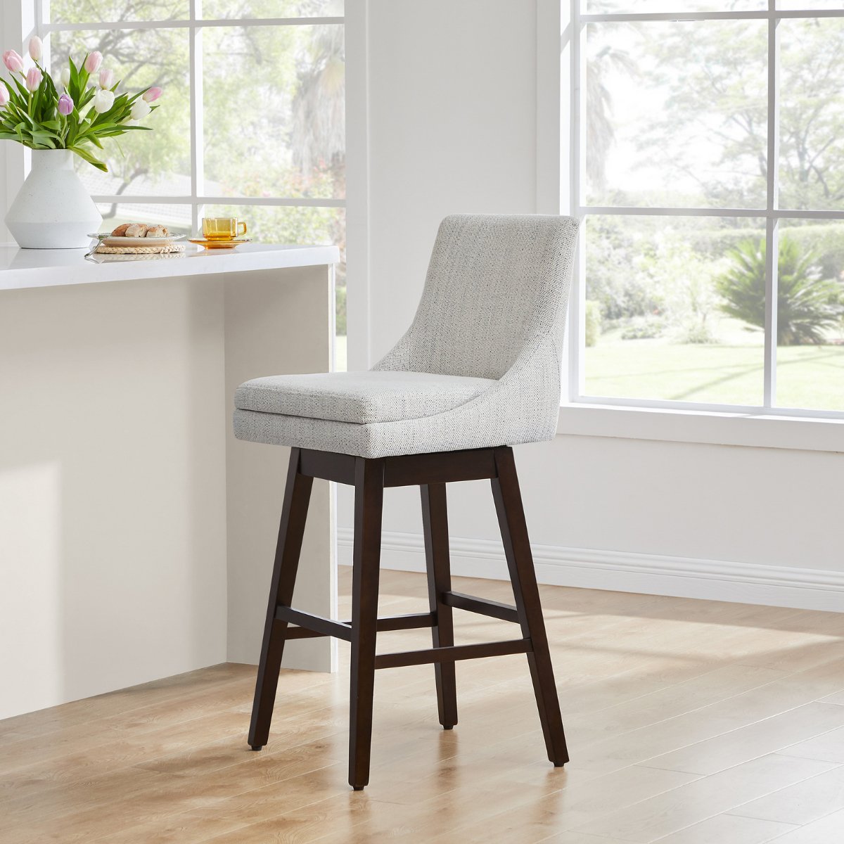 Gray and discount white counter stools