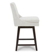 CHITA LIVING-Lissa Swivel Counter Stool 26.8'' ( Set of 2)-Counter Stools-Fabric-Ivory-