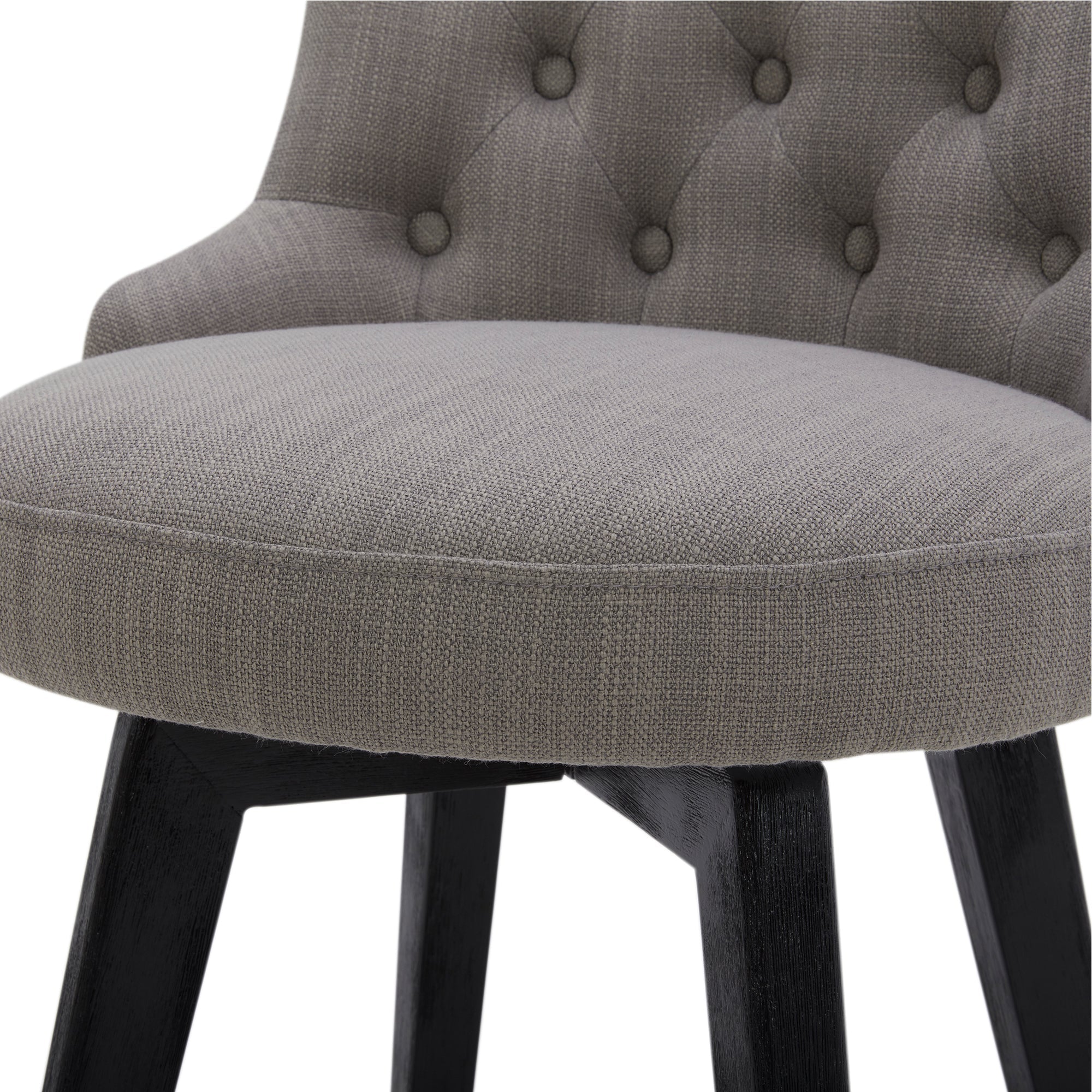 CHITA LIVING-Morgan Prime Tufted Swivel Counter Stool-Counter Stools-Fabric-Flint Gray-Individual