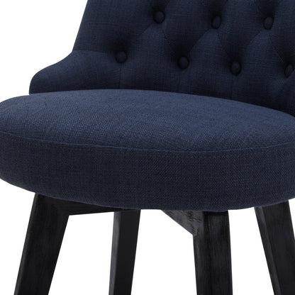 CHITA LIVING-Morgan Prime Tufted Swivel Counter Stool-Counter Stools-Fabric-Insignia Blue-Individual